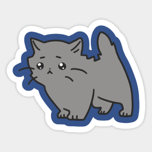 Sad Blue Persian Kitten Sticker